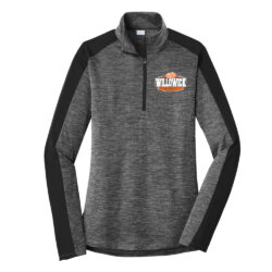 Willowick Football Ladies Lightweight Heather Wicking 1/4-Zip Pullover